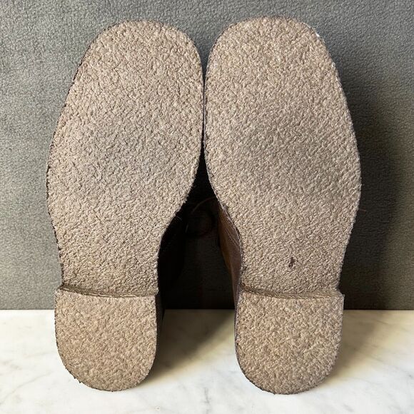 Bally Pontos Brown Suede Leather Chukka Boots Gum Sole - Men's Size 7.5 D Italy - Picture 6 of 8